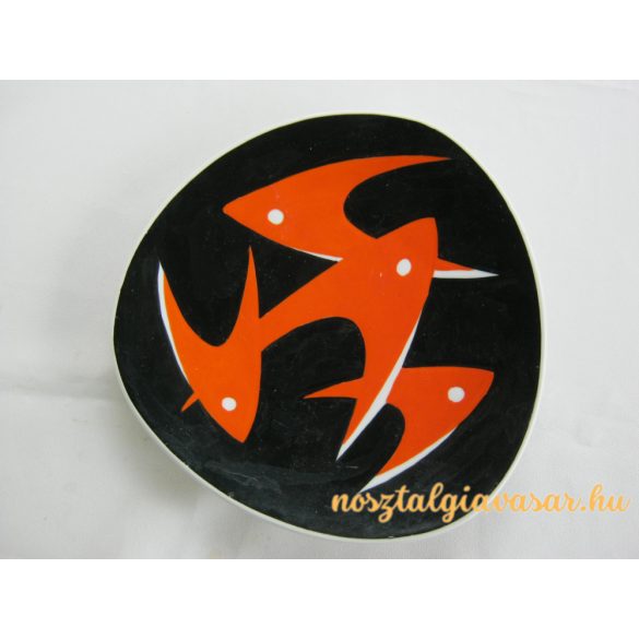 Zsolnay porcelán tál halas