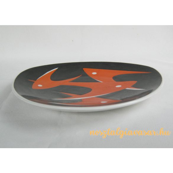 Zsolnay porcelán tál halas