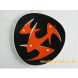 Zsolnay porcelán tál halas