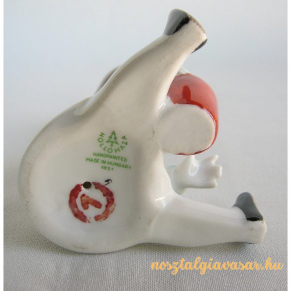 Homokozó kislány retró porcelán nipp figura
