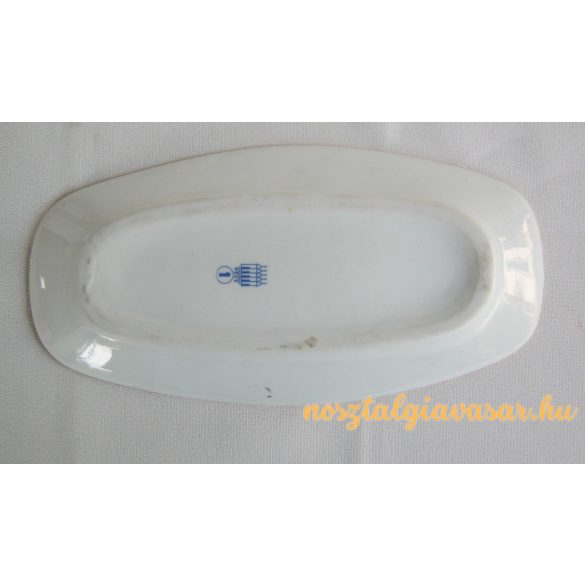 Népi motívumos porcelán tál