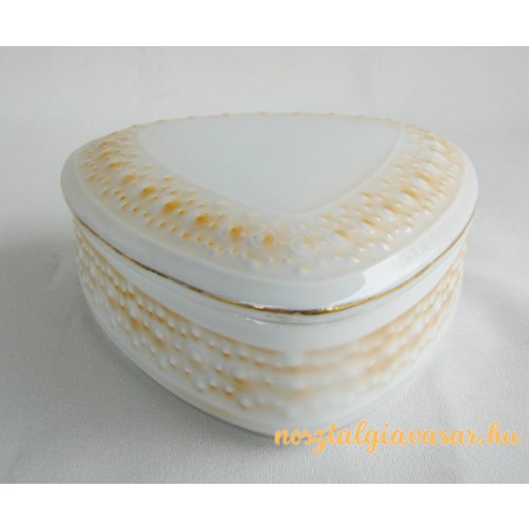 Retró porcelán fedeles doboz