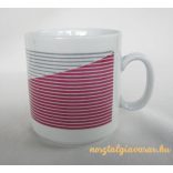 Csíkos porcelán bögre