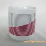 Csíkos porcelán bögre