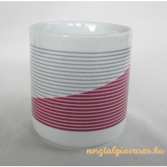 Csíkos porcelán bögre