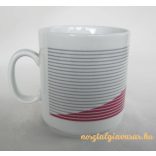 Csíkos porcelán bögre