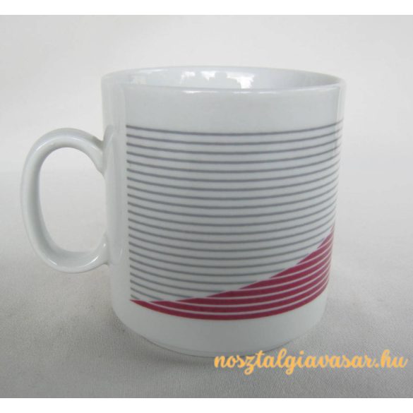 Csíkos porcelán bögre