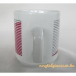 Csíkos porcelán bögre