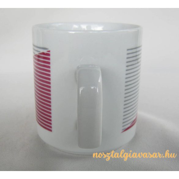 Csíkos porcelán bögre