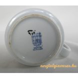 Csíkos porcelán bögre