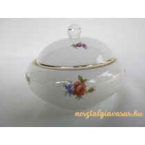 Hollóházi porcelán cukortartó