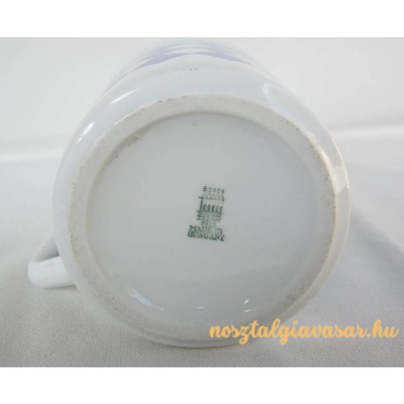 Kockás porcelán bögre