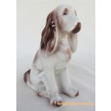 Hollóházi porcelán spániel kutya