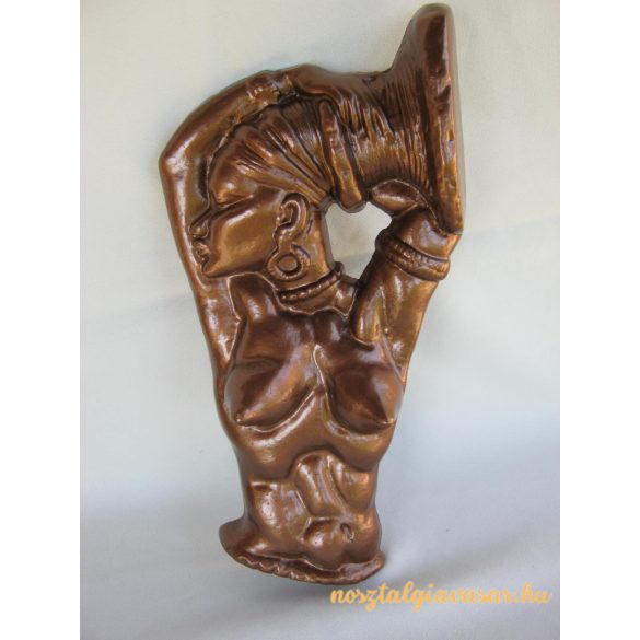 Női akt fém fali dísz