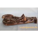 Női akt fém fali dísz