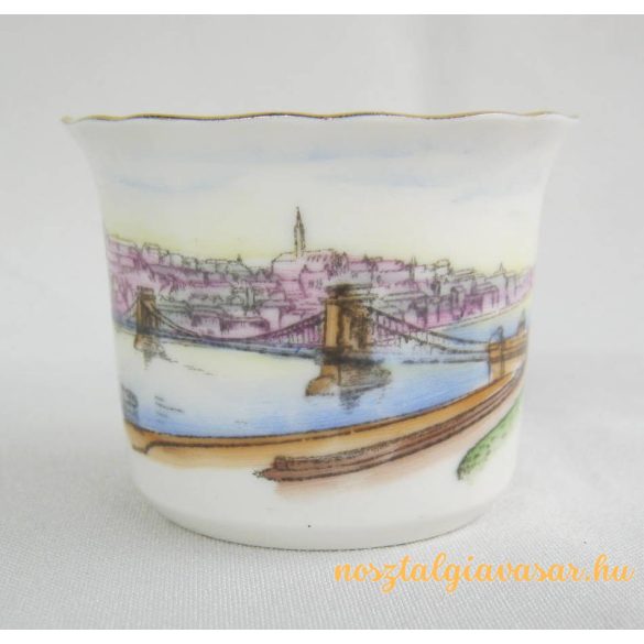 Budapesti emlék Aquincumi porcelán váza