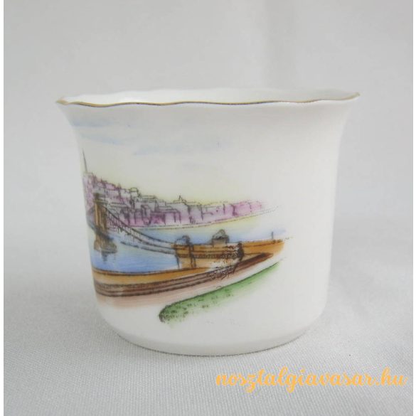 Budapesti emlék Aquincumi porcelán váza