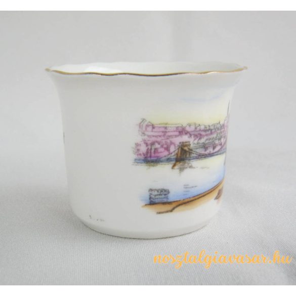 Budapesti emlék Aquincumi porcelán váza