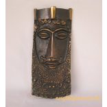 Király bronz fali dísz