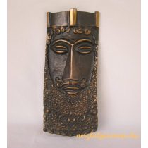 Király bronz fali dísz