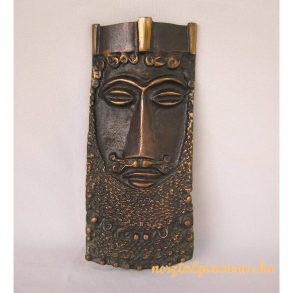 Király bronz fali dísz