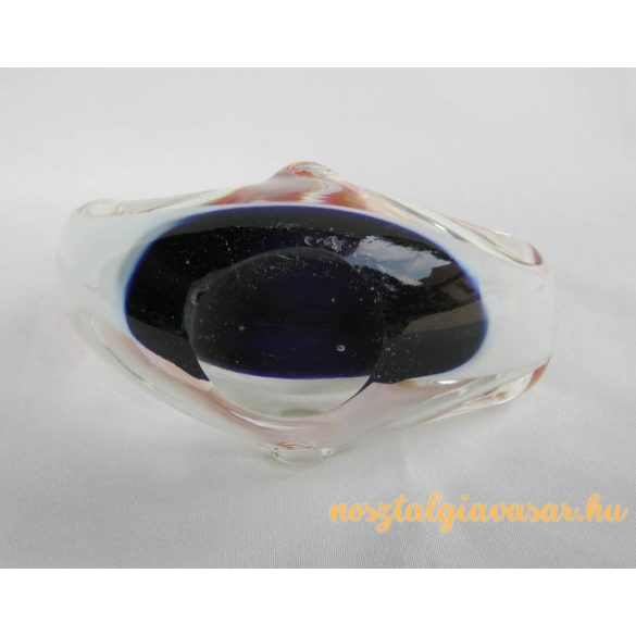 Madár figurális üveg hamutartó