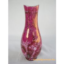 Hollóházi porcelán rózsaszín váza