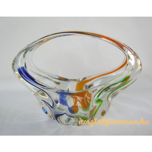 Üveg füles tál