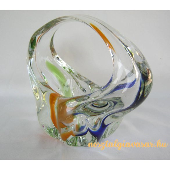 Üveg füles tál