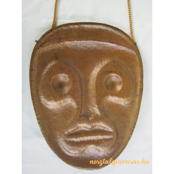 Magyar iparművész fém fali maszk