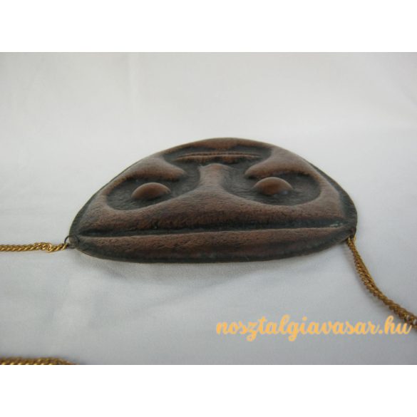 Magyar iparművész fém fali maszk