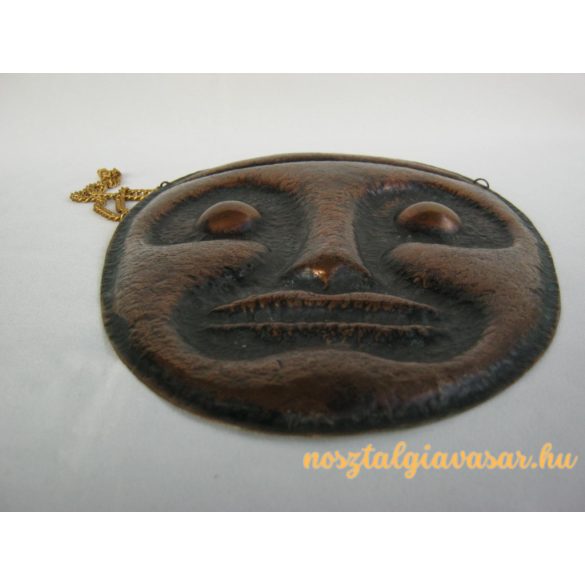 Magyar iparművész fém fali maszk