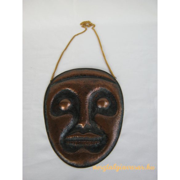 Magyar iparművész fém fali maszk