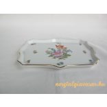 Herendi porcelán virág mintás tál