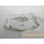 Herendi porcelán virág mintás tál