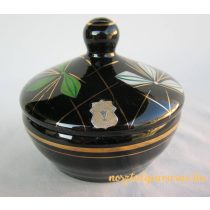 Fekete üveg bonbonier