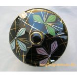 Fekete üveg bonbonier