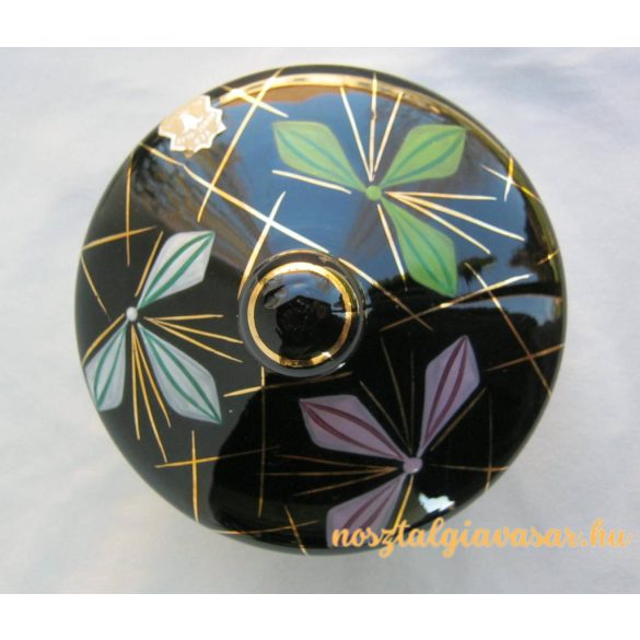 Fekete üveg bonbonier