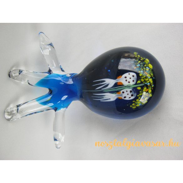 Üveg levélnehezék tintahal