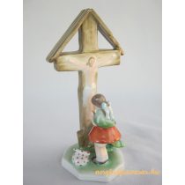 Herendi porcelán imádkozó kislány