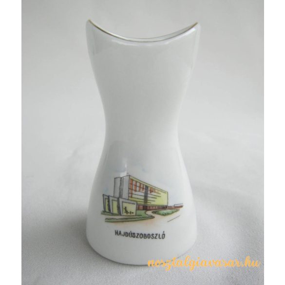 Hajdúszoboszló emlék porcelán váza