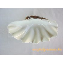 Hollóházi porcelán kagyló tál