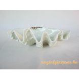 Hollóházi porcelán kagyló tál