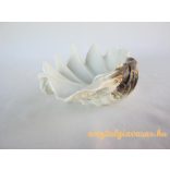 Hollóházi porcelán kagyló tál