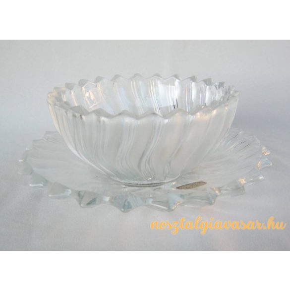 Bohemia üveg tál 2 db-os készlet