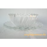 Bohemia üveg tál 2 db-os készlet