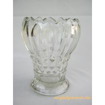 Virág alakú üveg váza