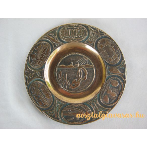 Balatoni emlék fali dísz tál