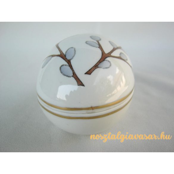 Aquincumi porcelán barkás tojás bonbonier