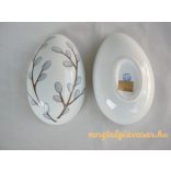 Aquincumi porcelán barkás tojás bonbonier